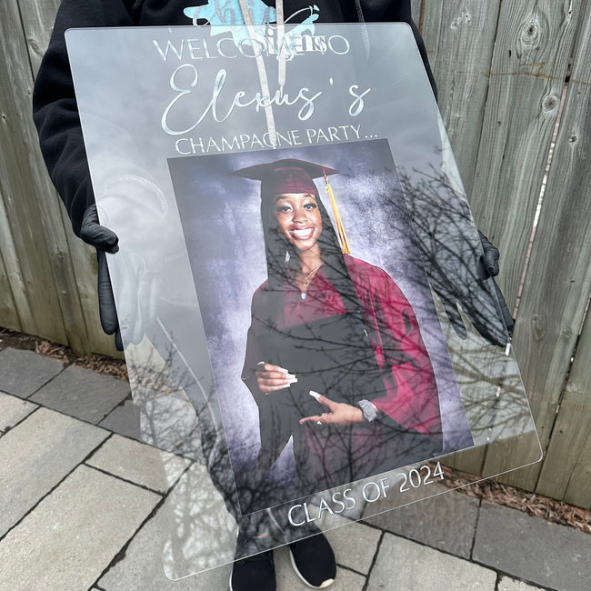 Photo Welcome Sign for Graduation