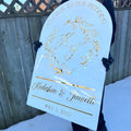 Monogram Welcome Wedding Sign