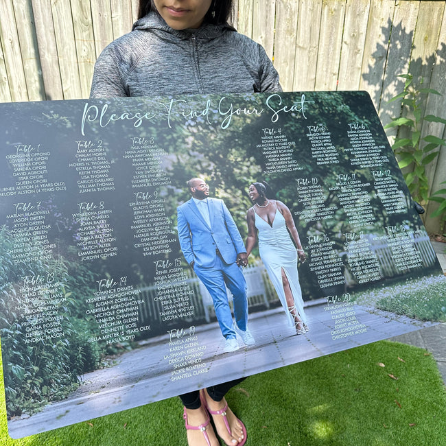 Custom Wedding Seating Chart