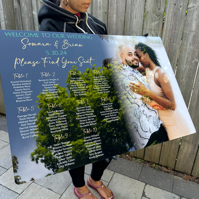 Custom Wedding Seating Chart