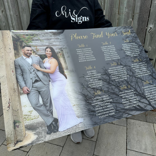 Custom Wedding Seating Chart