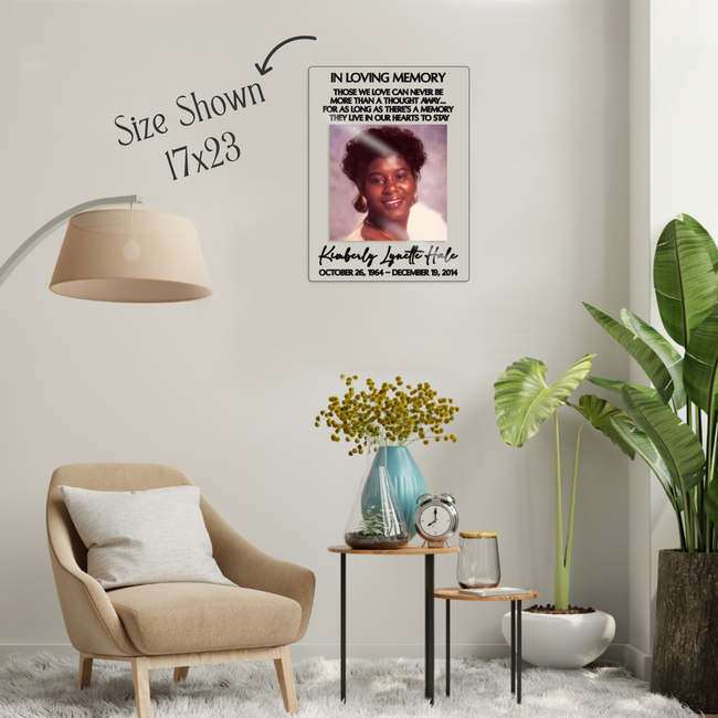 In Loving Memory Photo Acrylic Plaque
