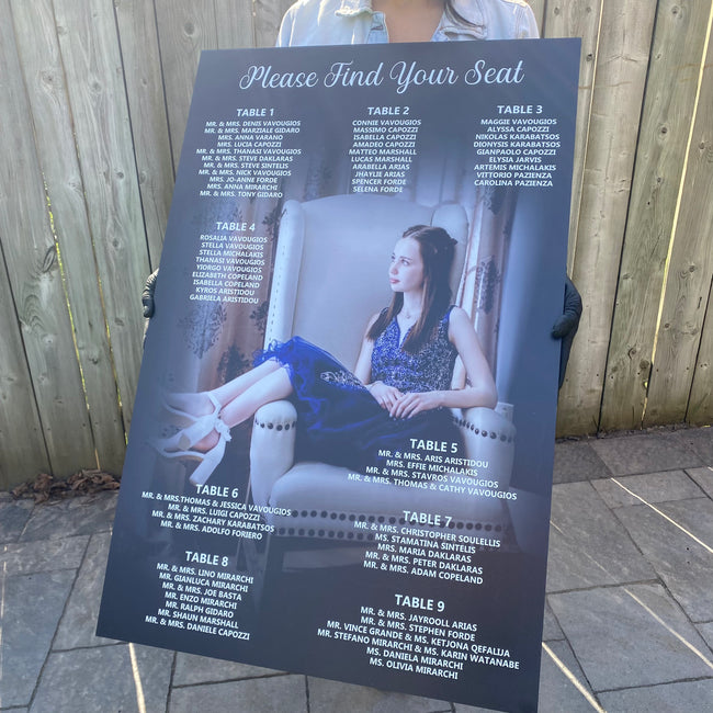 Custom Wedding Seating Chart