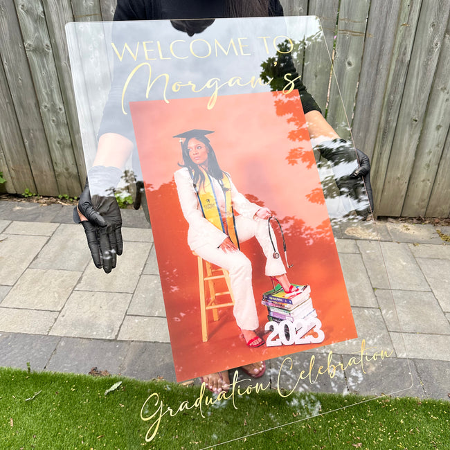 Photo Welcome Sign for Graduation