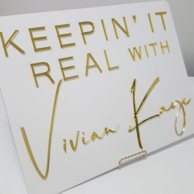 24" Custom Acrylic Signs for Business