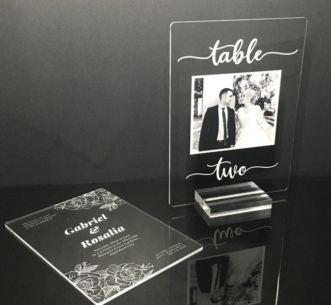 Personalized Weddings Table Numbers