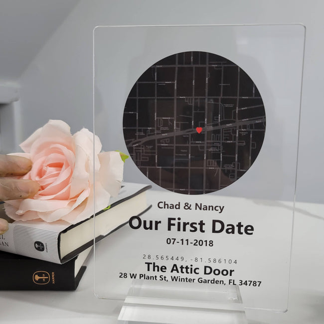 First date Plaque | Anniversary gift