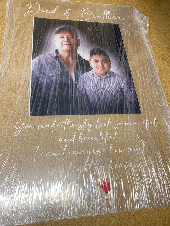 In Loving Memory Photo Acrylic Plaque