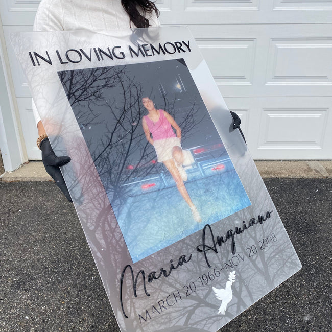In Loving Memory Photo Acrylic Plaque