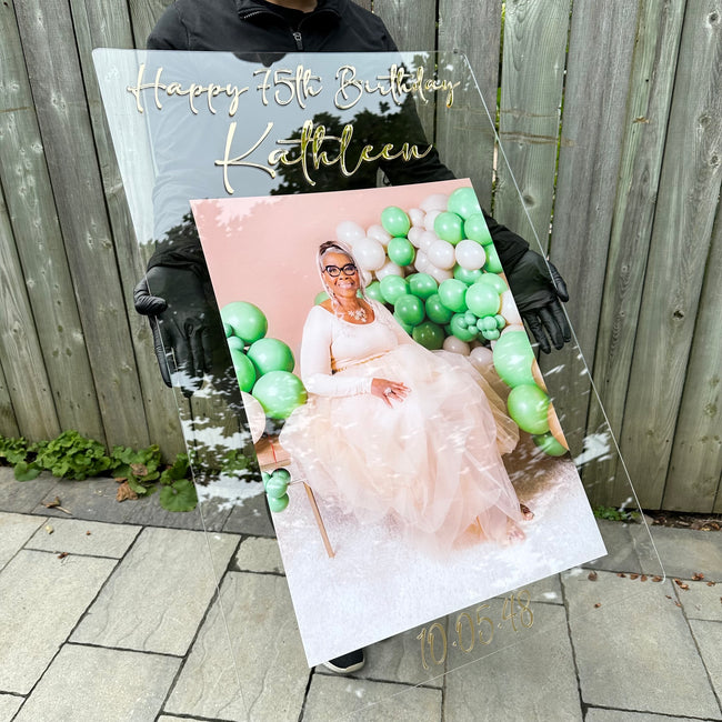 Personalized Photo Signs for Birthdays