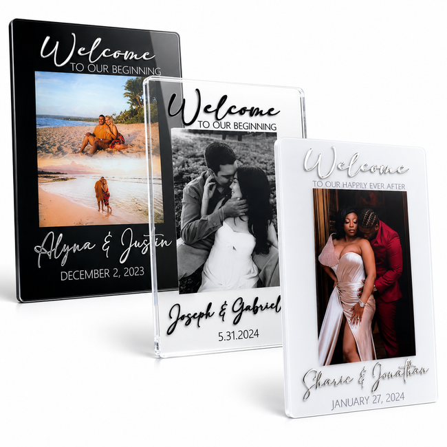 Photo Wedding Welcome Sign