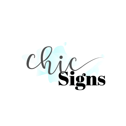 Chic Sign Text Personalized Plaques | Custom Signs for Business or Events– Chic Signs