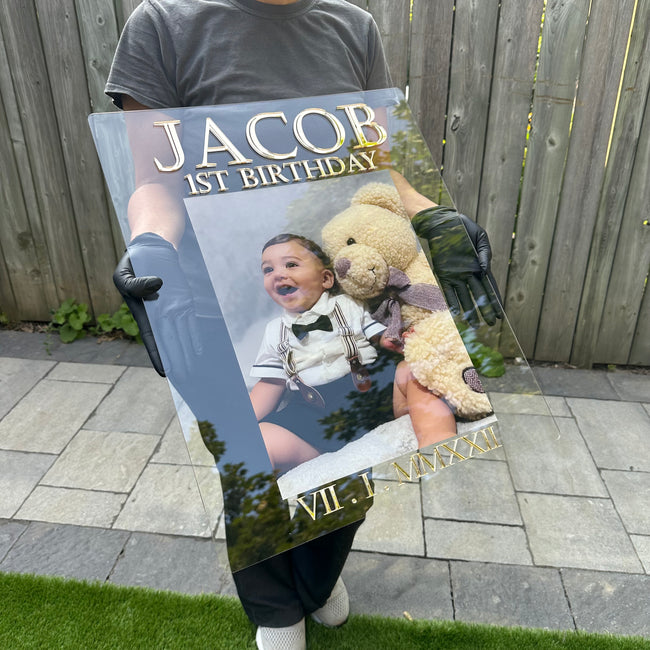 Personalized Photo Signs for Birthdays