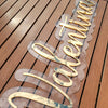 Custom Name sign acrylic gold personalized