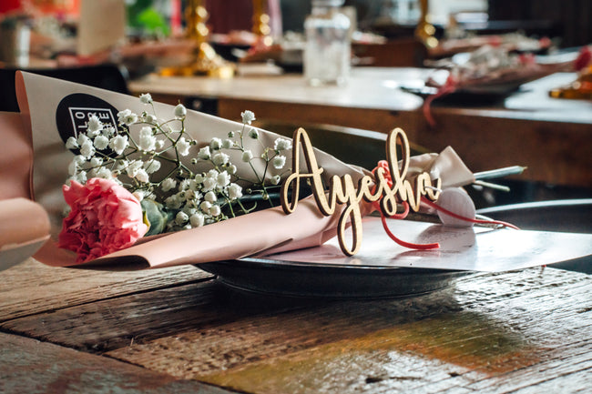 Place Setting Guest Names - ChicSigns.ca