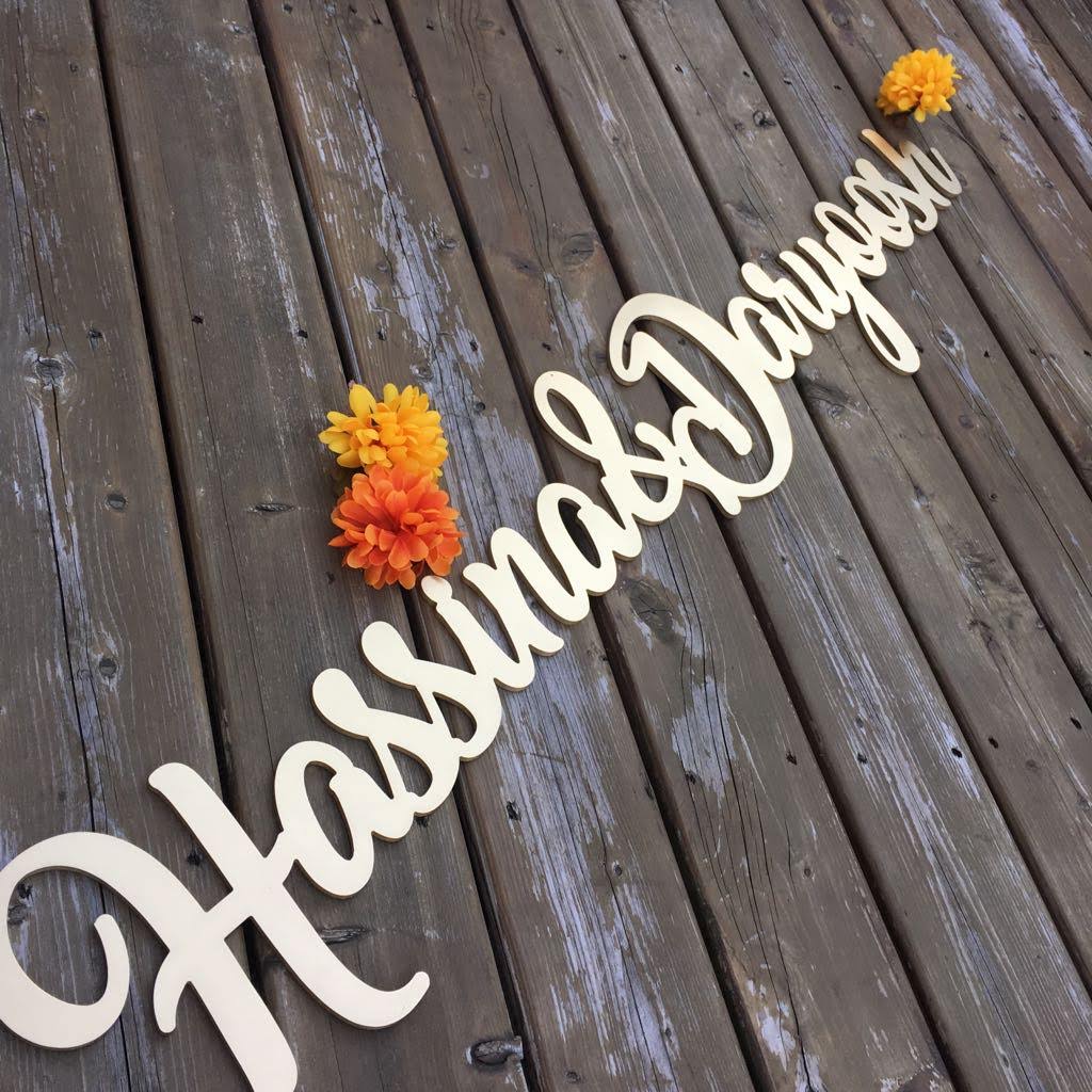 Personalized Painted Wood Sign | Fast Turnaround & Free Design.
