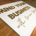 24" Custom Acrylic Signs for Business