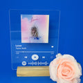 Acrylic printed Spotify song plaque with rounded corners! Fully Customizable