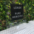 Acrylic printed Spotify song plaque with rounded corners! Fully Customizable