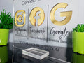 Social Media Acrylic Plaque for Small Businesses